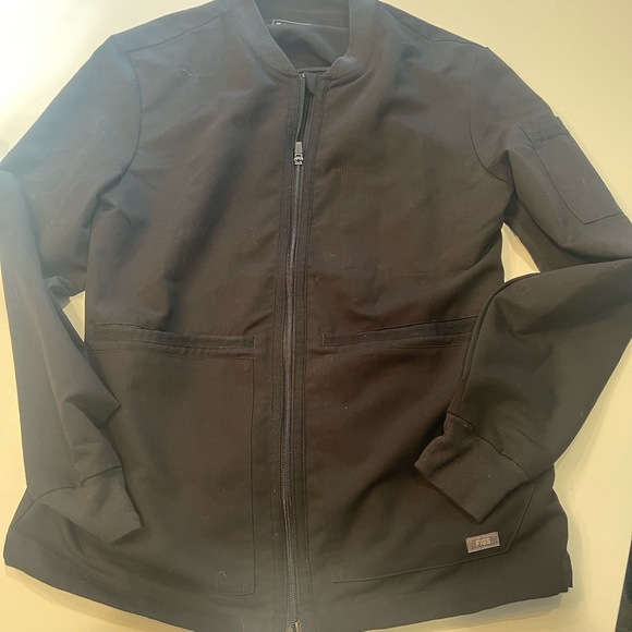 Figs Jackets & Coats Figs Small Black Scrub Jacket Poshmark